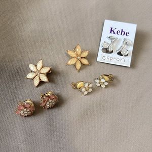 Vintage inspired clip on earrings